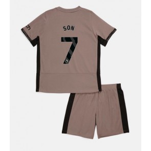 Maillot de foot Tottenham Hotspur Son Heung-min #7 Troisième enfant 2023-24 Manches Courte (+ pantalon court)
